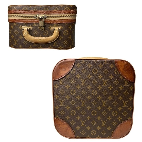 Louis Vuitton Handbags - RARE Authentic Vintage Louis Vuitton Monogram Trunk Carry On Travel Suitcase Bag